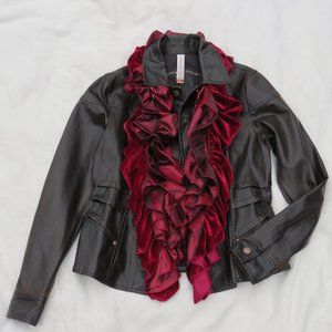 Brown Faux Leather Jacket